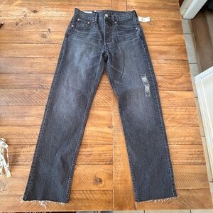 GAP Women's Dark Gray Straight Jeans